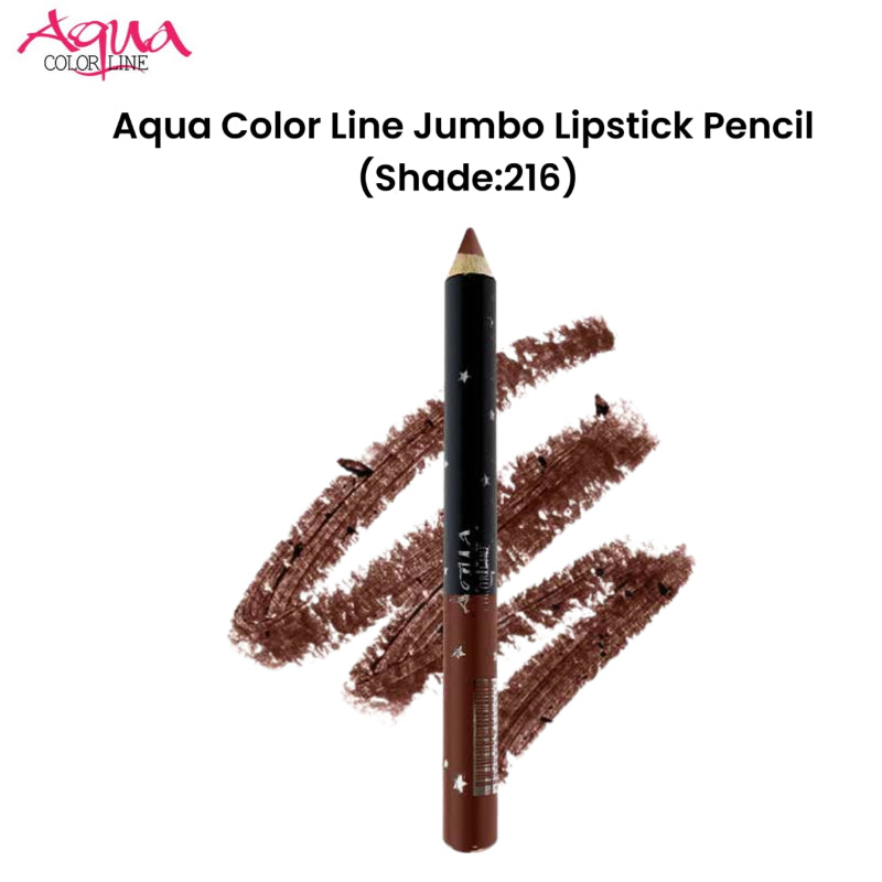 Aqua Color Line Jumbo Lipstick Pencil (Shade:216)