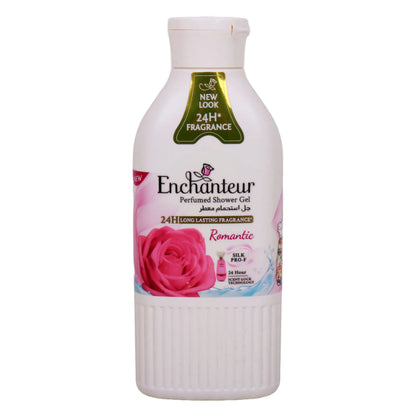 Enchanteur New Look Perfumed Shower Gel Romantic 250ml – 24H Long Lasting Fragrance for Silky, Fresh & Radiant Skin