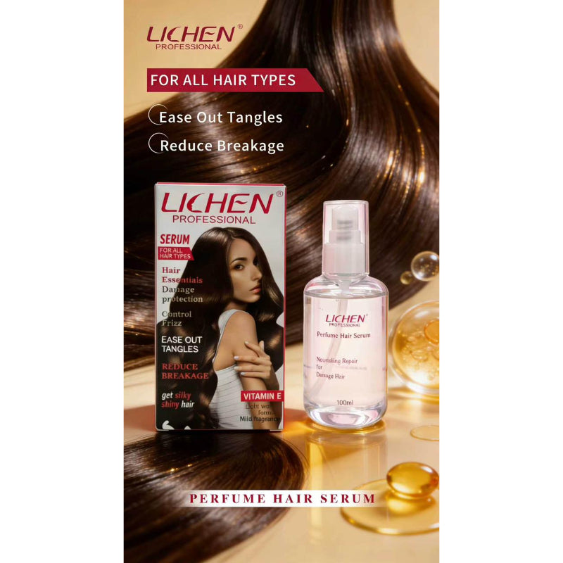 Linchen Professional Hair Serum 100ml – For All Hair Types, Smooth Frizz Control & Shine Repair Treatment