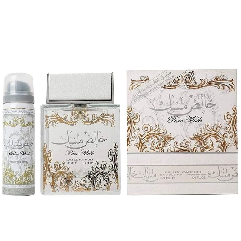 Lattafa Khalis Musk Pure Musk White Eau De Parfum 100ml – Long Lasting Original Fresh Clean Unisex Fragrance for Men & Women
