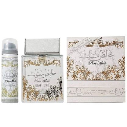Lattafa Khalis Musk Pure Musk White Eau De Parfum 100ml – Long Lasting Original Fresh Clean Unisex Fragrance for Men & Women