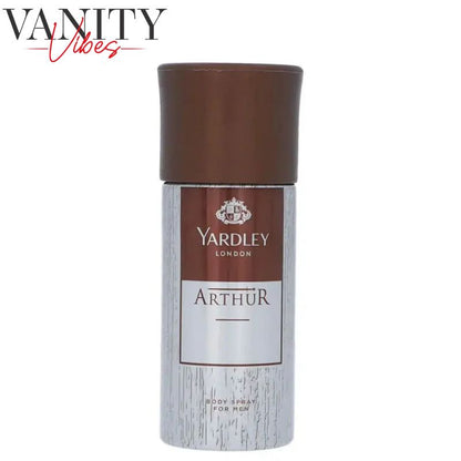Yardley London Arthur for Men Body Spray 150 ml Masculine Fragrance & Long-Lasting Freshness