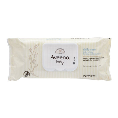 Aveeno Daily Care Face And Body Baby Wipes 72 wipes