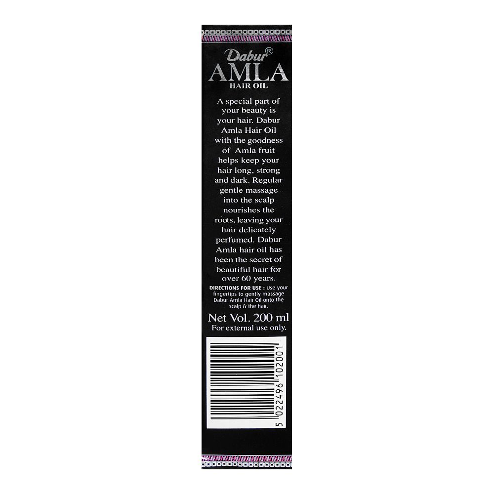 Dabur Amla Hair Oil 200ml Strong & Long Hair Nourishment Formula