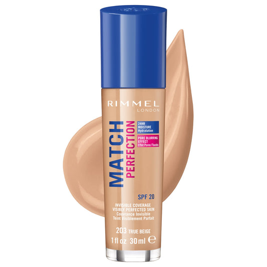 Rimmel Match Perfection Foundation-True Beige 203