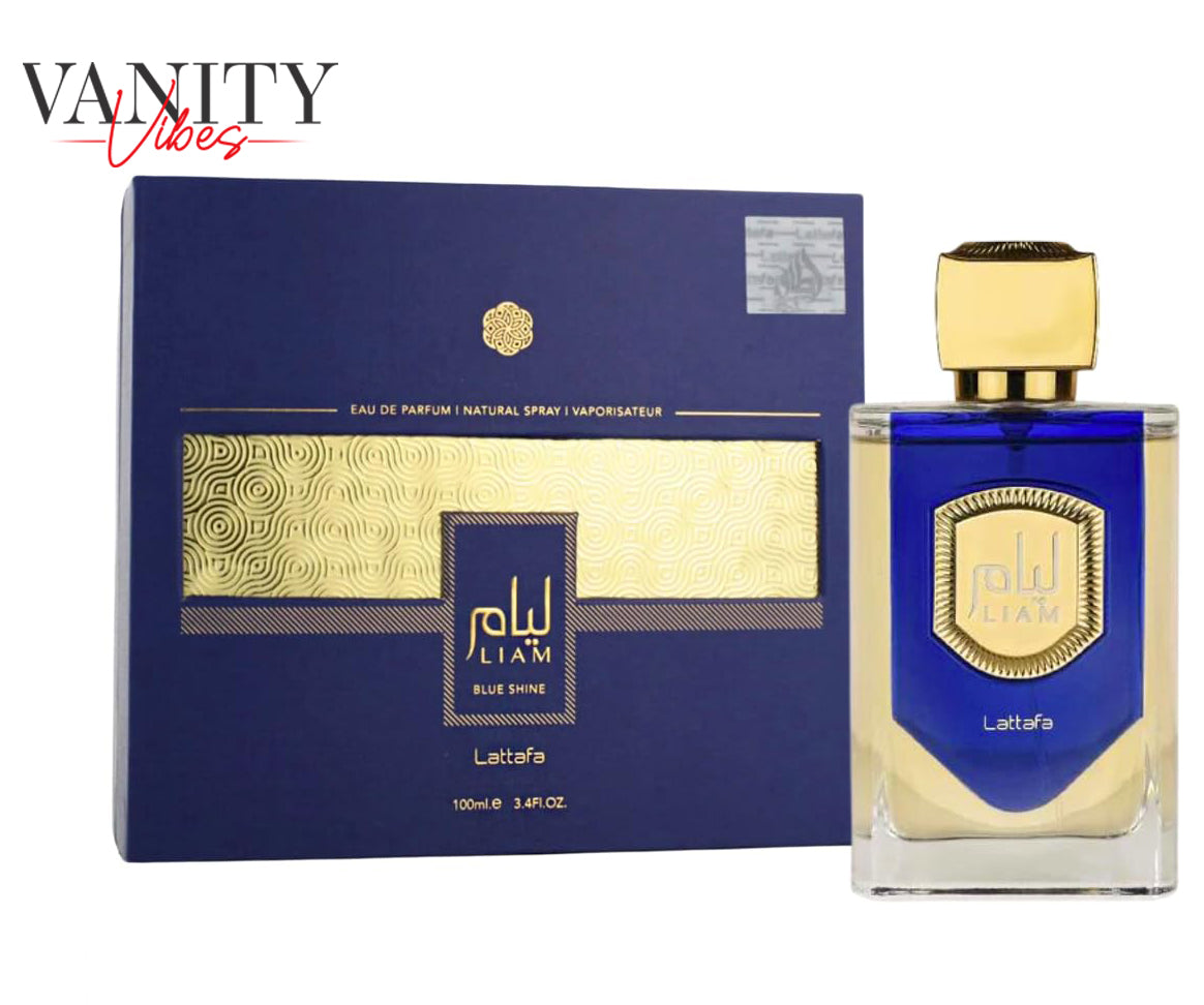 Lattafa Liam Blue Shine Perfume EDP 100ml  Long Lasting Arabic Fragrance – Unisex