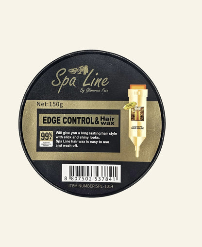 Spa Line Edge Control Hair Wax For Hair Styling 100gm (Black)