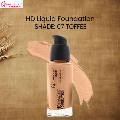 Glamorous Face HD Liquid Foundation (07 TOFFEE)