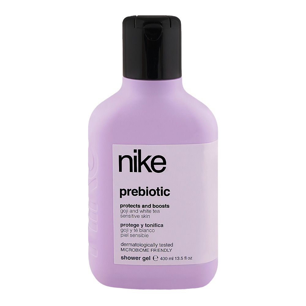 Nike Prebiotic Shower Gel 400ml – Gentle Body Wash for Men & Women with Long Lasting Fresh Fragrance, Skin Microbiome Care, H