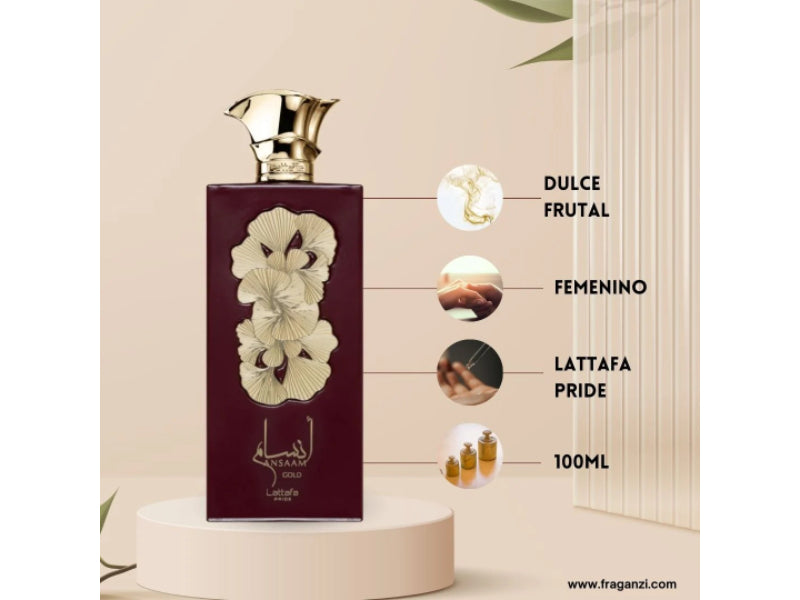 Lattafa Ansaam Gold Eau de Parfum 100ml Spray For Women