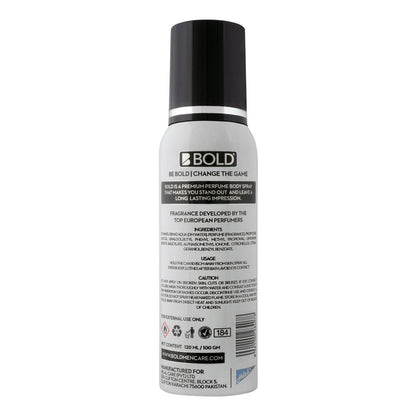Bold Pure Perfume Body Spray 120ml For Men & Women – Long Lasting Fresh Fragrance Body Spray, Premium Deodorant Spray, Clean 