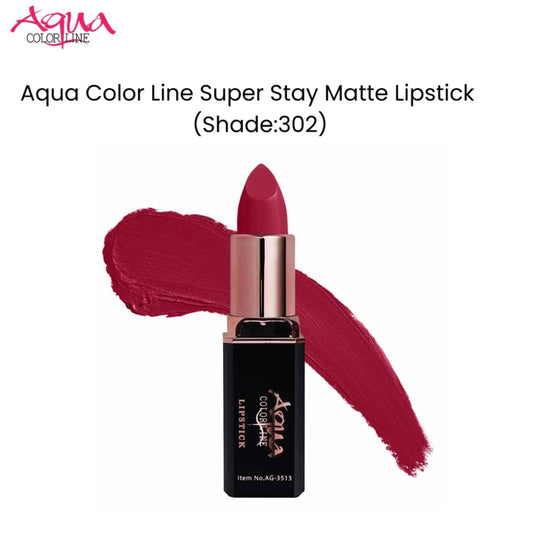 Aqua Color Line Super Stay Matte Lipstick (Shade:302)