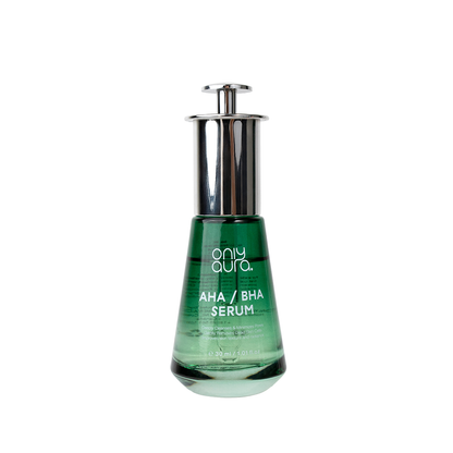 Only Aura Aha/Bha Serum 30ml – Brightening Skincare Serum for Even Skin Tone, Dark Spot Reduction, Hydration Boost & Radiant 