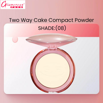 Glamorous Face Two Way Cake Compact Powder (Shade:08)