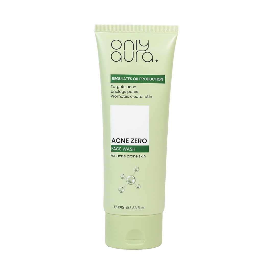 Only Aura Face Wash Acne Zero 100ml – Deep Cleansing Skincare Face Wash for Acne Control, Oil Removal, Pimple Care & Clear Sm