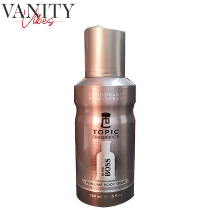 Topic Boss Perfume Body Spray 150ml Long-Lasting Fresh Fragrance