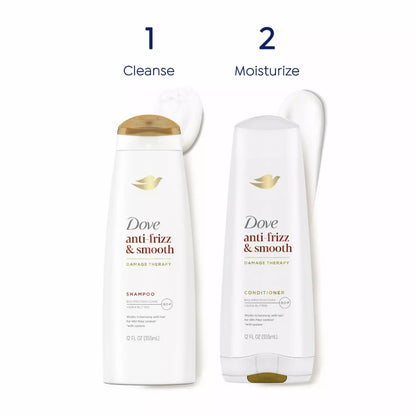Dove Anti Frizz & Smooth Damage Therapy Shampoo 355ml