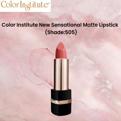 Color Institute New Sensational Matte Lipstick (Shade:505)