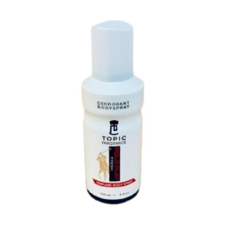 Topic Fragrance Poloplay Fresh Perfume Body Spray 150ml Long-Lasting Refreshing Scent For Men