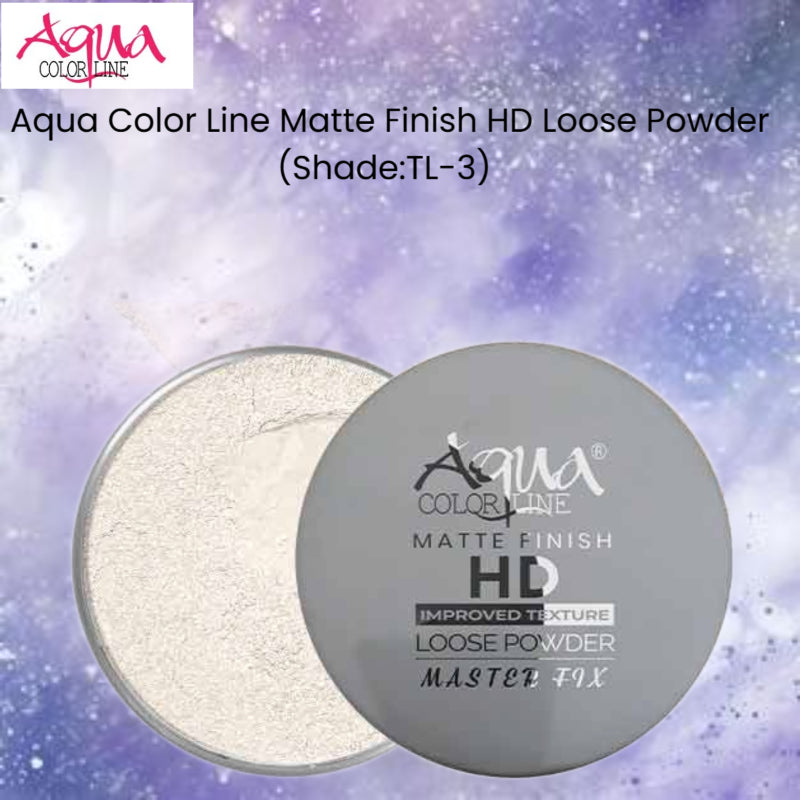 Aqua Color Line Matte Finish HD Loose Powder (Shade:TL-3)
