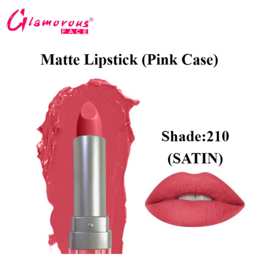 Glamorous Face Matte Lipstick Vitamin E & Aloe Vera Extracts (shade 210) (Satin)
