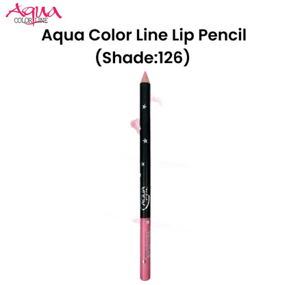 Aqua Color Line Lip Pencil (Shade:126)