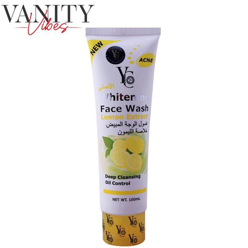 YC Whitening Face Wash with Lemon Extract 100 ml Brightening & Oil Control
