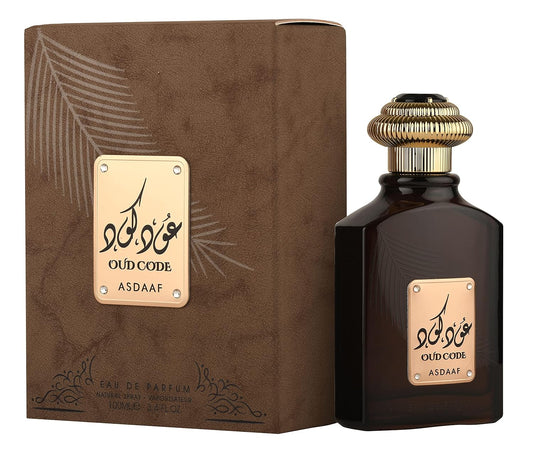 Asdaaf Oud Code Eau De Parfum, Fragrance For Men & Women 100ml