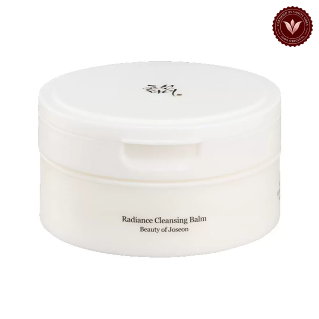 Beauty of Joseon Radiance Cleansing Balm 100ml centered on a clean white background with the Vanity Vibes badge at the top right