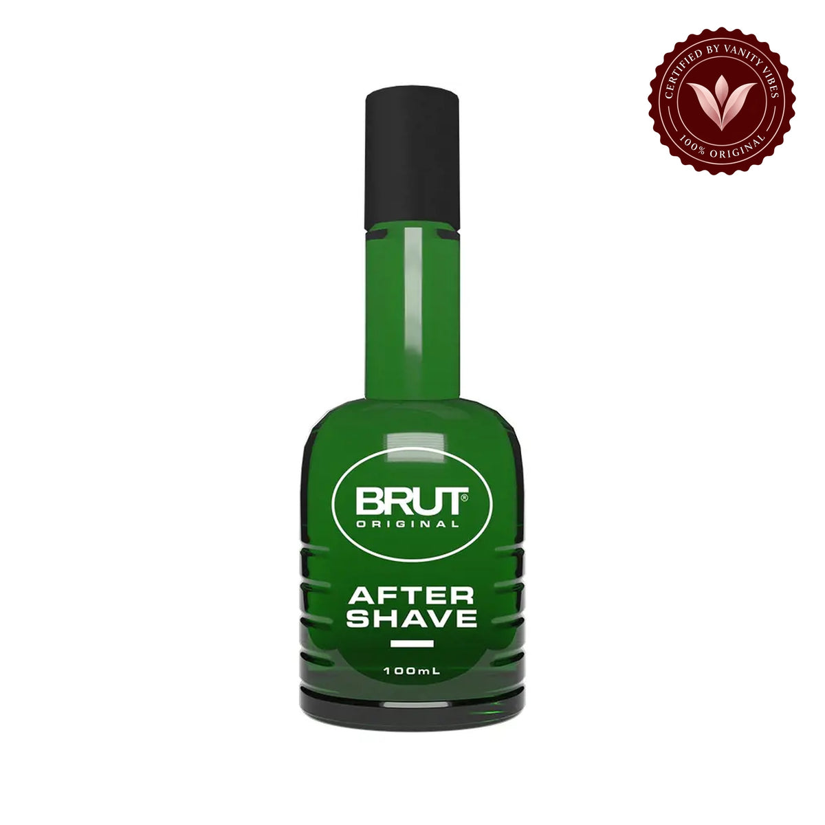 Brut Original After Shave Lotion 100ml - Classic Masculine Fragrance for Post Shave Freshness, Skin Soothing Comfort & Long Lasting Clean Confident Scent — centered front product photo