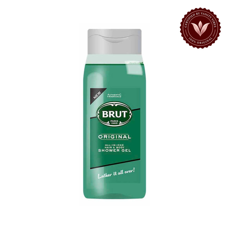 Brut Original All-in-One Hair & Body Shower Gel 500ml - Deep Cleansing Men's Wash with Classic Masculine Fragrance, Long Lasting Freshness & All Day Odor Protection — alternate product photo