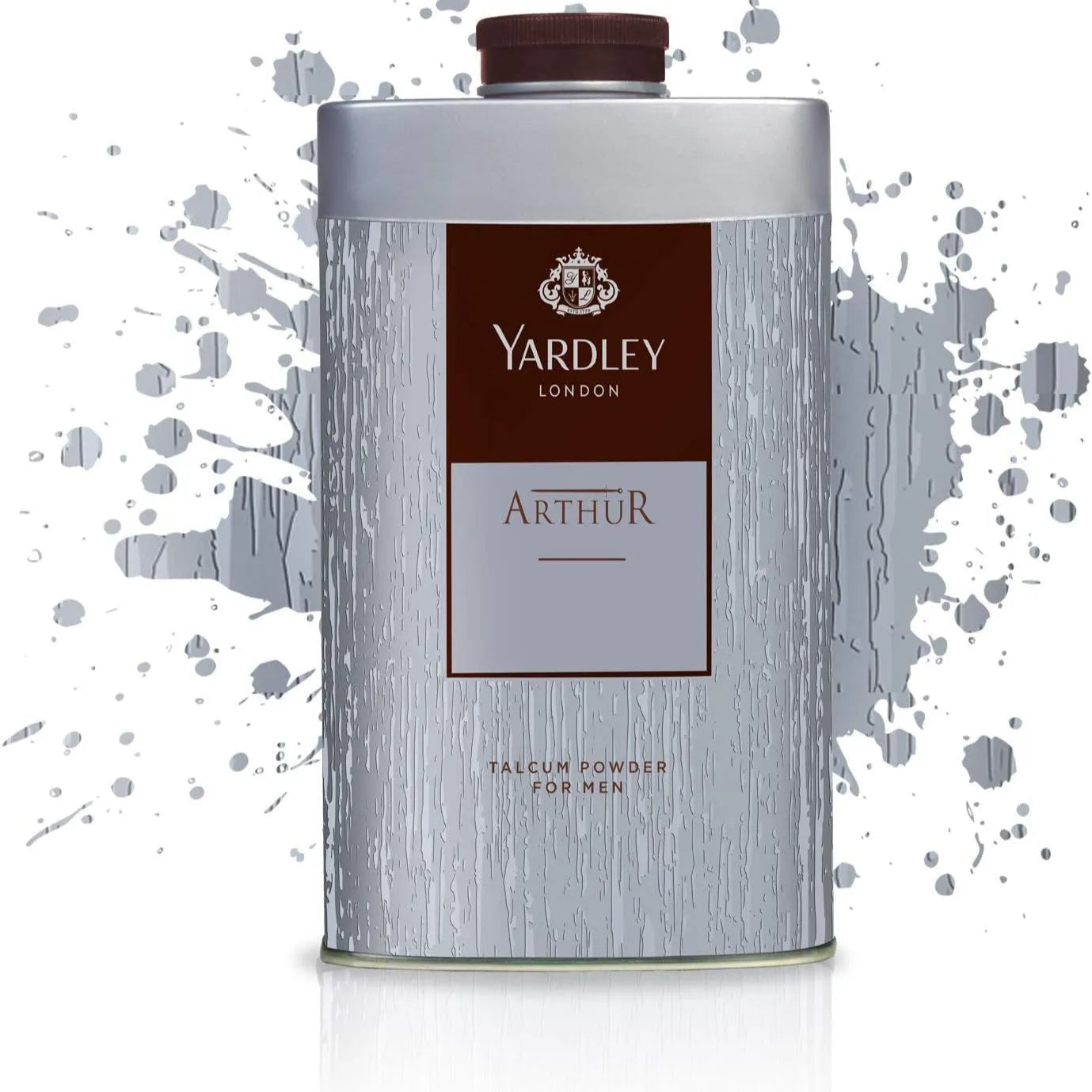Yardley London Arthur Talcum Powder for Men 150g - Long Lasting Fresh Fragrance Body Powder for Odor Protection, Sweat Contro