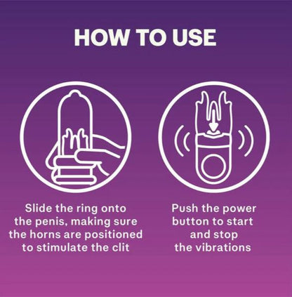 INNO Feel Intense Orgascmic Pure Little Devil Vibrating Ring