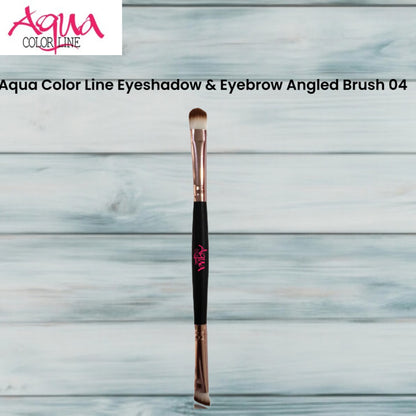 Aqua Color Line Eyeshadow & Eyebrow Angled Brush 04