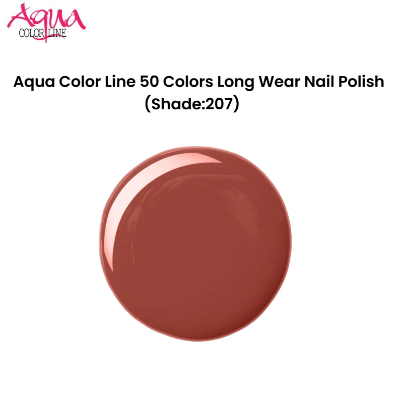 Aqua Color Line 50 Colors Long Wear Nail Polish (Shade:207)