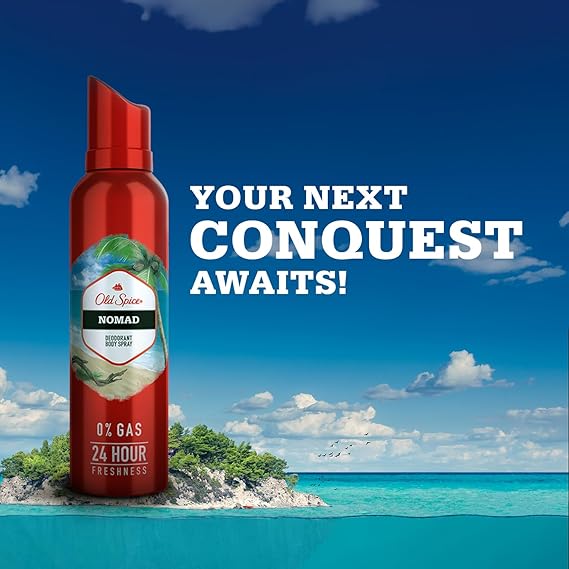 Old Spice Nomad 0% Gas Deodorant Body Spray 140ml for Men