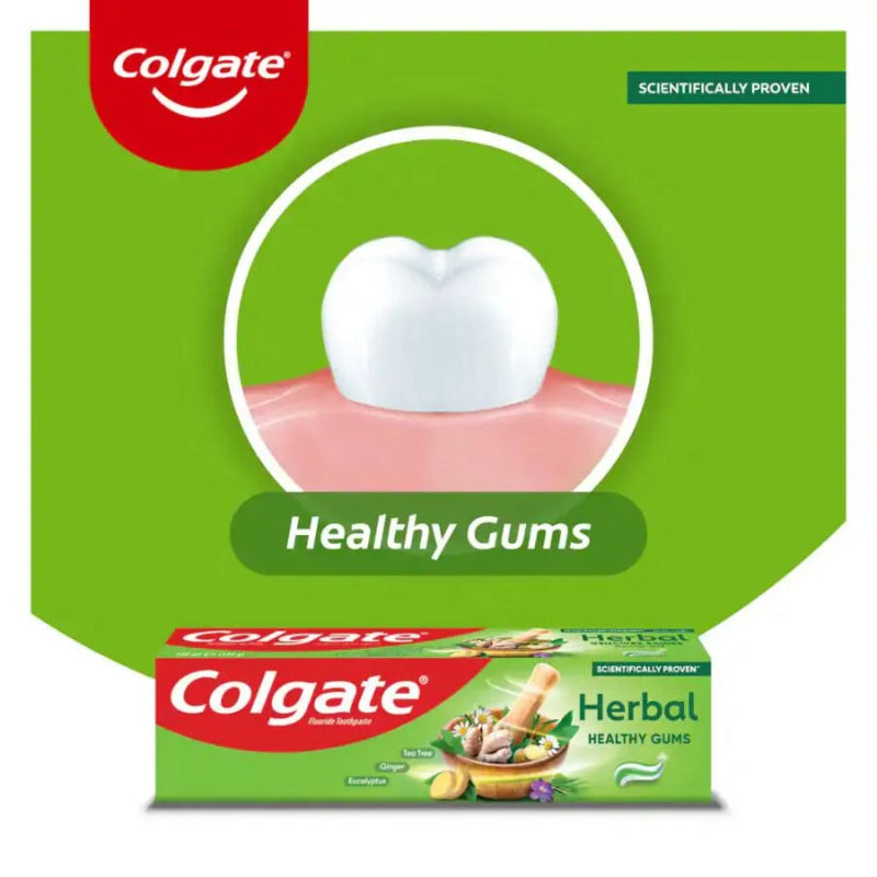 Colgate Herbal Healthy Gums Toothpaste 125ml Natural Care for Strong Gums & Fresh Breath