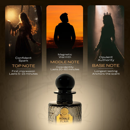 Sapil Royale Flair Eau de Parfum for Men & Women 100ml - Long Lasting Luxury Floral Woody Fragrance Perfume with Elegant Unis