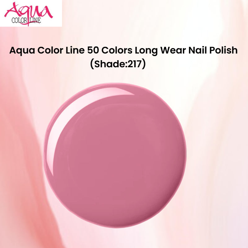 Aqua Color Line 50 Colors Long Wear Nail Polish (Shade:217)