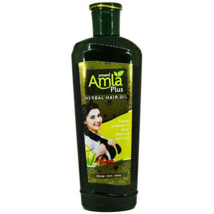 Emami Amla Plus Herbal Hair Oil 200ml - Nourishing Hair Care Oil for Strong, Long, Thick & Healthy Hair Growth & Daily Use