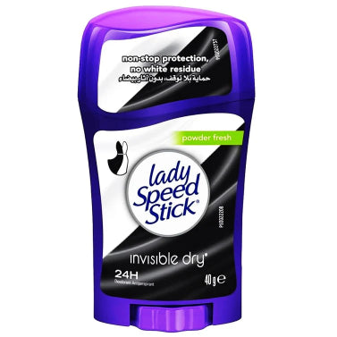 Aris Perfumes Lady Speed Stick Invisible Dry, Antiperspirant Deodorant, Powder Fresh, 40G