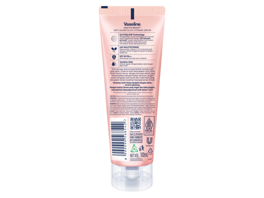 Vaseline Healthy Bright Soft + Glow Gluta Vitamin SPF 20 Serum 180ml
