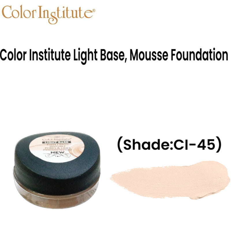 Color Institute Light Base, Mousse Foundation (Shade:CI-45)