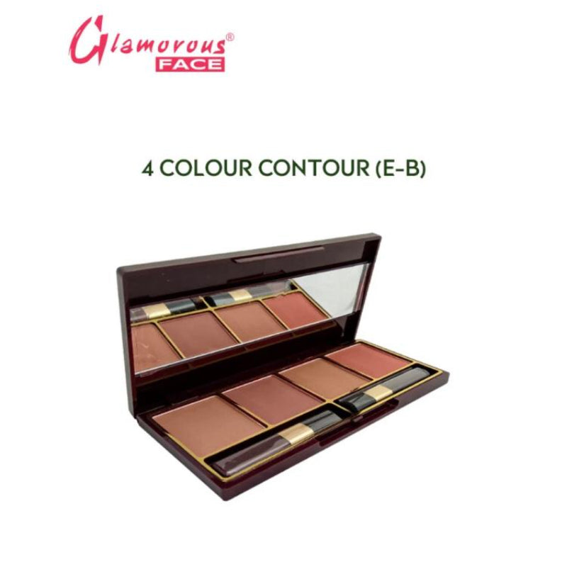 Glamorous Face 4 Color Contour & Bronzer Pallete (Group E B)