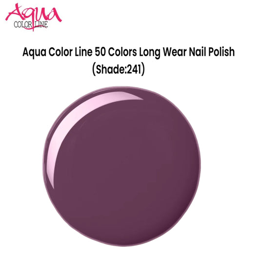 Aqua Color Line 50 Colors Long Wear Nail Polish (Shade:241)