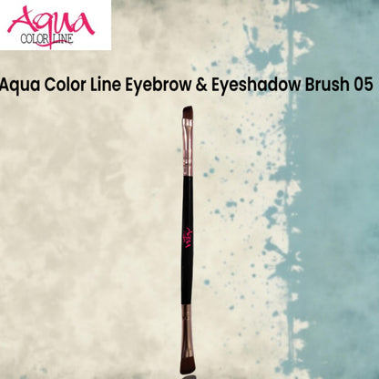 Aqua Color Line Eyebrow & Eyeshadow Brush 05