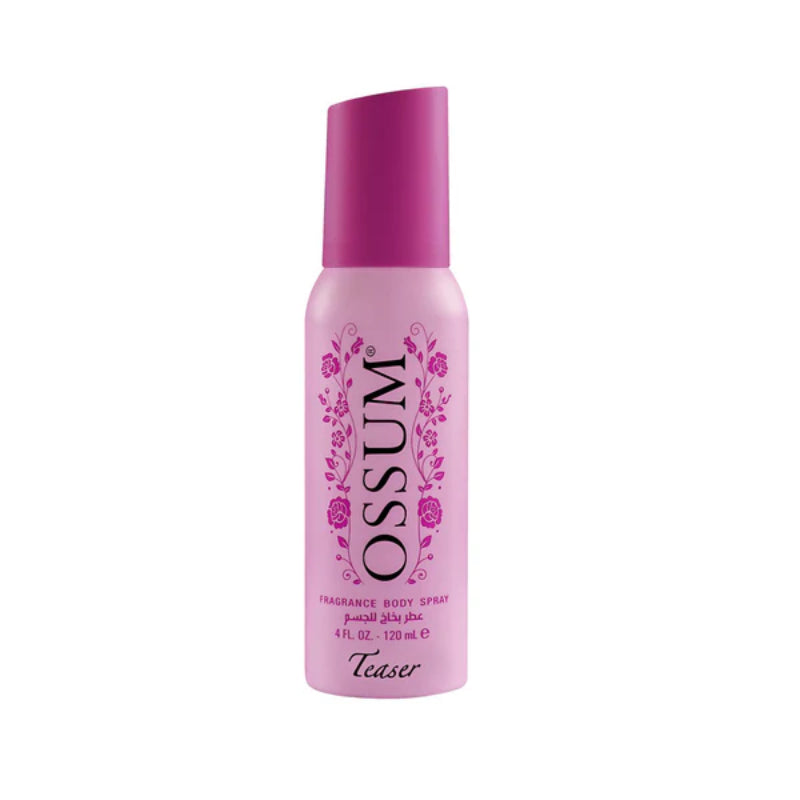 Ossum Teaser Body Spray for Women 120ml - Long Lasting Seductive Sweet Floral Fragrance Deodorant Perfume Body Mist for Daily