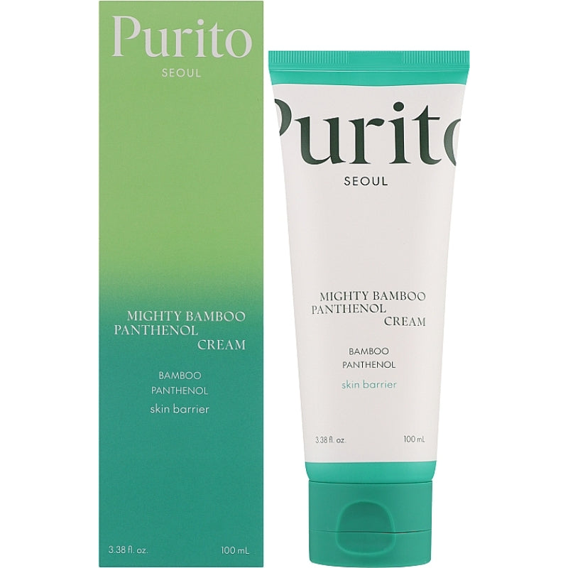 Purito Mighty Bamboo Panthenol Cream 100 ml Deep Moisturizing & Skin Barrier Repair (K Beauty)