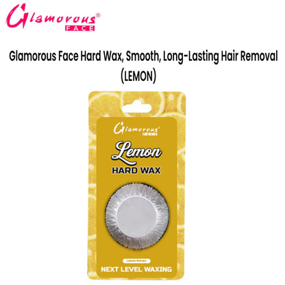 Glamorous Face Hard Wax, Smooth, Long-Lasting Hair Removal (Lemon)