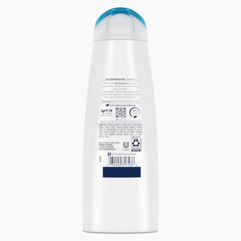 Dove Ultra Care Oxygen Moisture Shampoo For Fine Hair 355ml